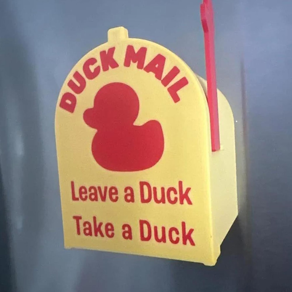 Interactive Duck Exchange Magnetic Stickers for Fridge, Locker Doors Decor