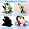 Durable Rubber Magnetic Stickers for Fridge, Cute Penguin Designs with Beach & Pool Themes