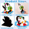 Durable Rubber Magnetic Stickers for Fridge, Cute Penguin Designs with Beach & Pool Themes