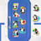 Durable Rubber Magnetic Stickers for Fridge, Cute Penguin Designs with Beach & Pool Themes