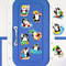 Durable Rubber Magnetic Stickers for Fridge, Cute Penguin Designs with Beach & Pool Themes