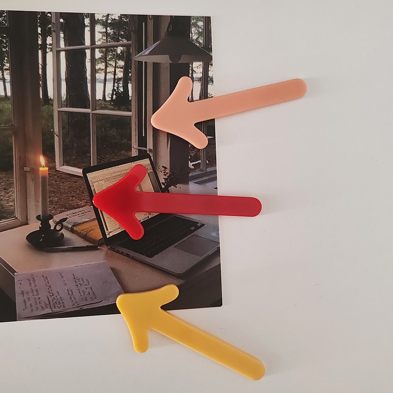 Cute Creative Mark Magnet, Personalized and Fun Arrow Refrigerator, Fridge Photo Message Decorative