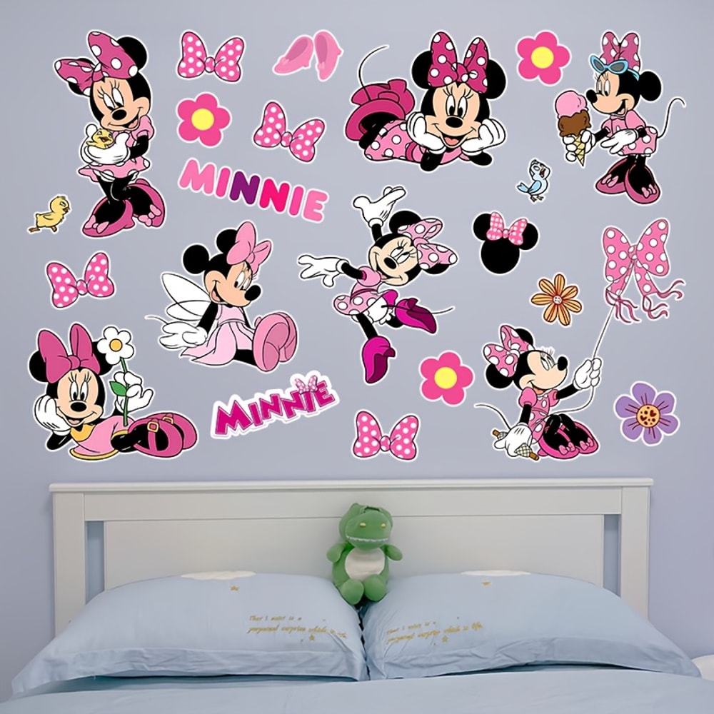 Indoor Disney Minnie Wall Sticker for Windows, Porches, and Mirror Decoration