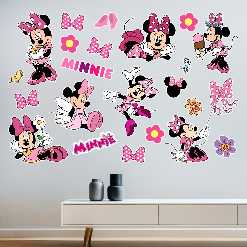 Indoor Disney Minnie Wall Sticker for Windows, Porches, and Mirror Decoration