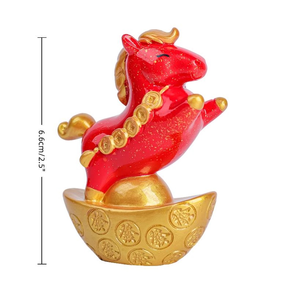 Vintage Zodiac Horse Sculpture, Sunbeam Horse Crystal Figurine Feng Shui, Decorative Item for Home and Office