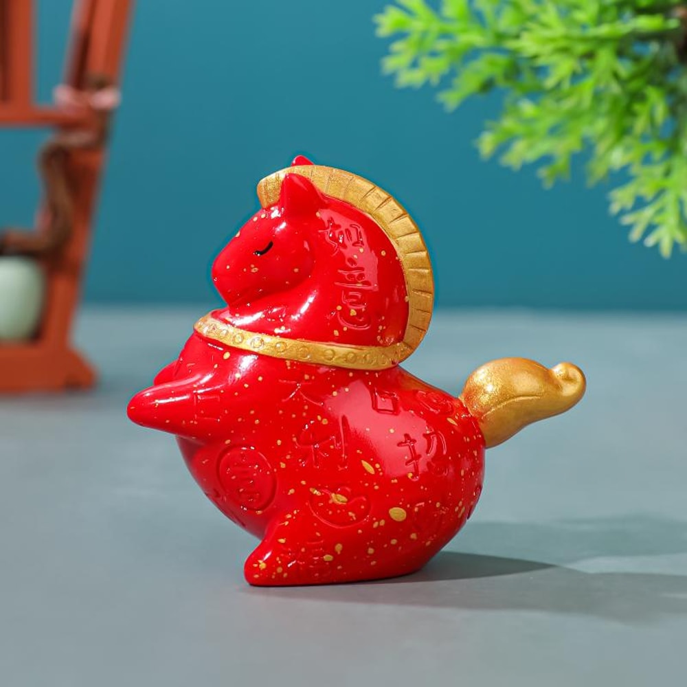 Vintage Zodiac Horse Sculpture, Sunbeam Horse Crystal Figurine Feng Shui, Decorative Item for Home and Office