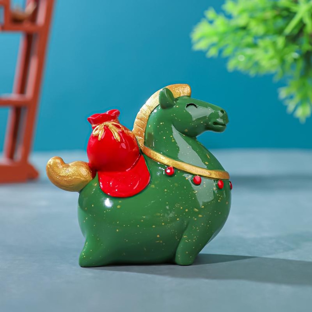 Vintage Zodiac Horse Sculpture, Sunbeam Horse Crystal Figurine Feng Shui, Decorative Item for Home and Office