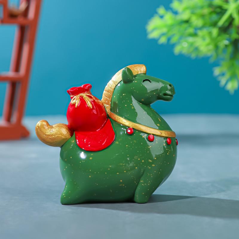 Vintage Zodiac Horse Sculpture, Sunbeam Horse Crystal Figurine Feng Shui, Decorative Item for Home and Office