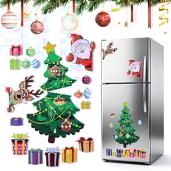 refrigerator christmas tree magnetic, small holiday magnets, indoor decorations, sticker christmas decor
