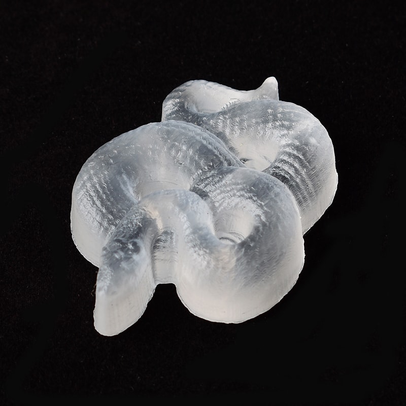 Feng Shui Natural Crystal Selenite Stone Snake, Mineral Specimen Crystal, Lucky Items Home Decor