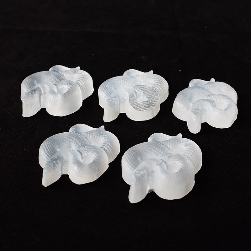 Feng Shui Natural Crystal Selenite Stone Snake, Mineral Specimen Crystal, Lucky Items Home Decor