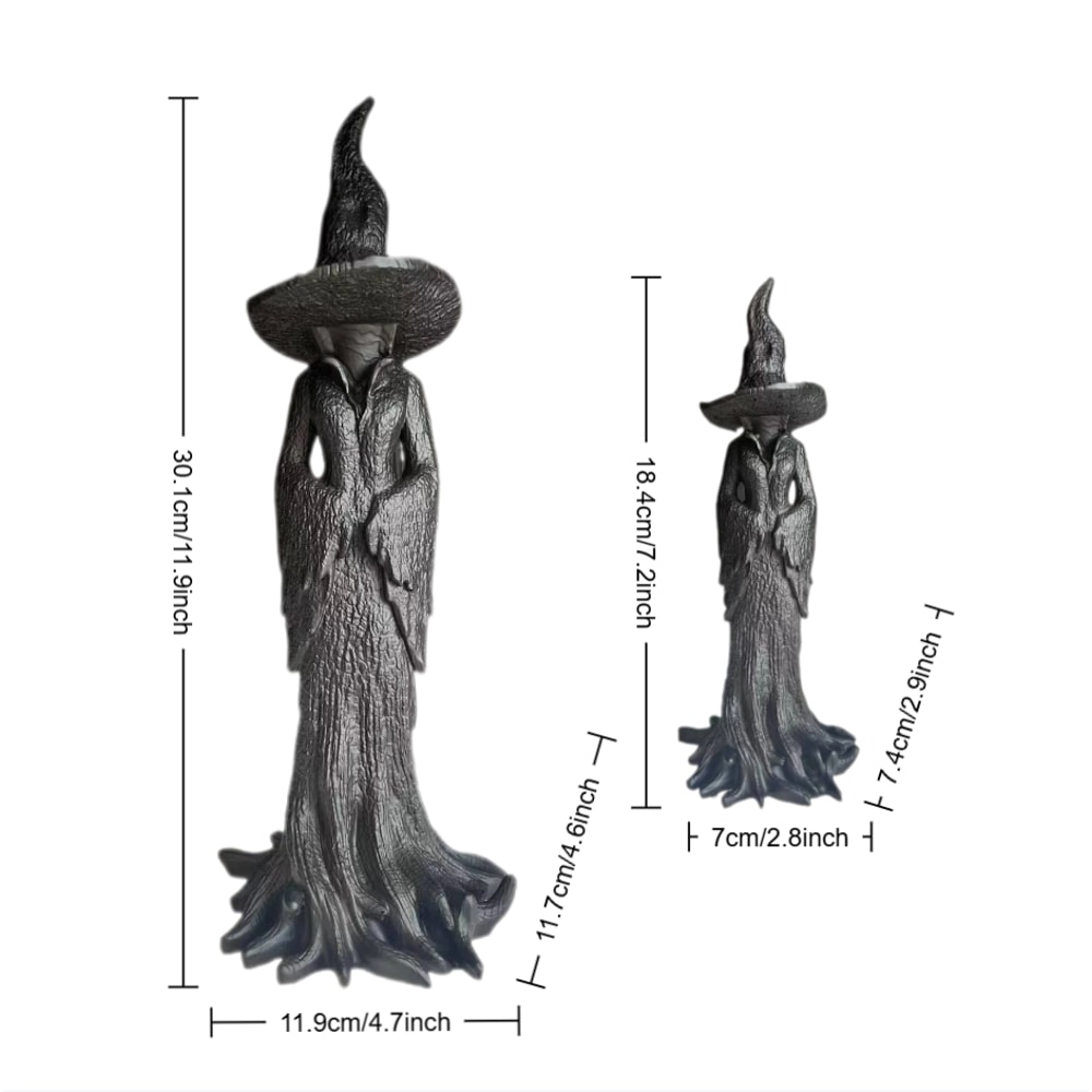 Halloween Home Desktop Decoration Spooky Atmosphere Creation GothicStyle Witch Statue Ornament Grea 4