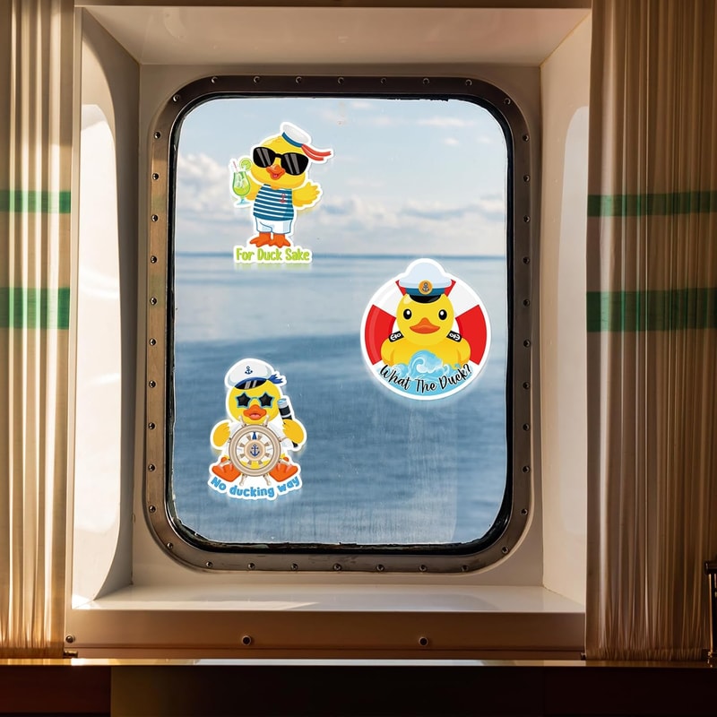 Waterproof Duck Mag, Duck Magnets for Cruise Door, Funny Summer Duck Fridge Magnets, Decoration Duck Cruise