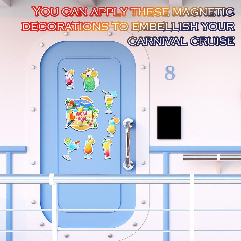 Fun Cruise Ducks Themed Magnets, Decorative Door Magnets for Cabin, Car, Fridge, Home