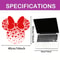 Disney Pink Valentine's Day Mouse Heart Bow Sticker, Decorative Sticker for Doorways Walls Home