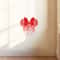 Disney Pink Valentine's Day Mouse Heart Bow Sticker, Decorative Sticker for Doorways Walls Home