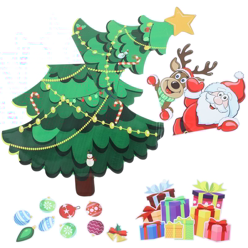 Holiday Home Christmas Tree Magnetic Fridge, Kitchen Decor Xmas, Refrigerator Sticker, Magnets, Garage Door Ornament
