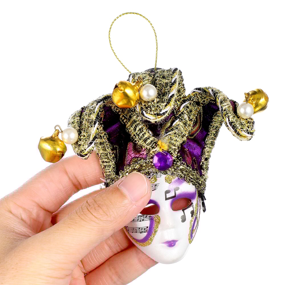 Magnet Decals Refrigerator, Purple Clown Face Mask Sticker Fridge, Stickers Carnival Fridge Decoration, Carnival Party