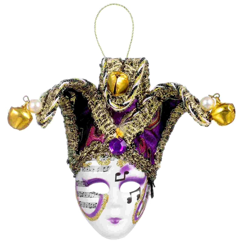 Magnet Decals Refrigerator, Purple Clown Face Mask Sticker Fridge, Stickers Carnival Fridge Decoration, Carnival Party