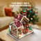 Miniature Dollhouse DIY Kit, Christmas Night Warm House with Music Box, Desktop Decor, Creative Gift