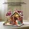 Miniature Dollhouse DIY Kit, Christmas Night Warm House with Music Box, Desktop Decor, Creative Gift