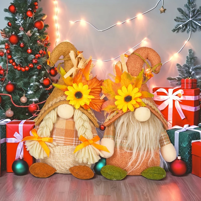 Home Accent Mini Dolls, Doll Accessories, Sunflower Dwarf Figurine, Collectible Desk Decoration