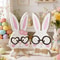 Nordic Style Home Decor, Rabbit-Shaped Ornaments, Glasses-Wearing Couple, Holiday Gift Items