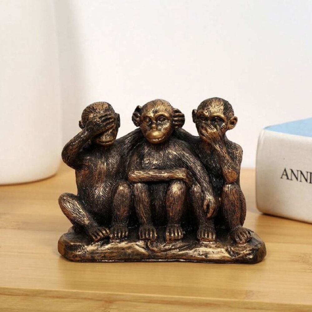 Home Decoration Items Creative Threenot Monkey Resin Craft Festival Birthday Gifts Decorative Items 0