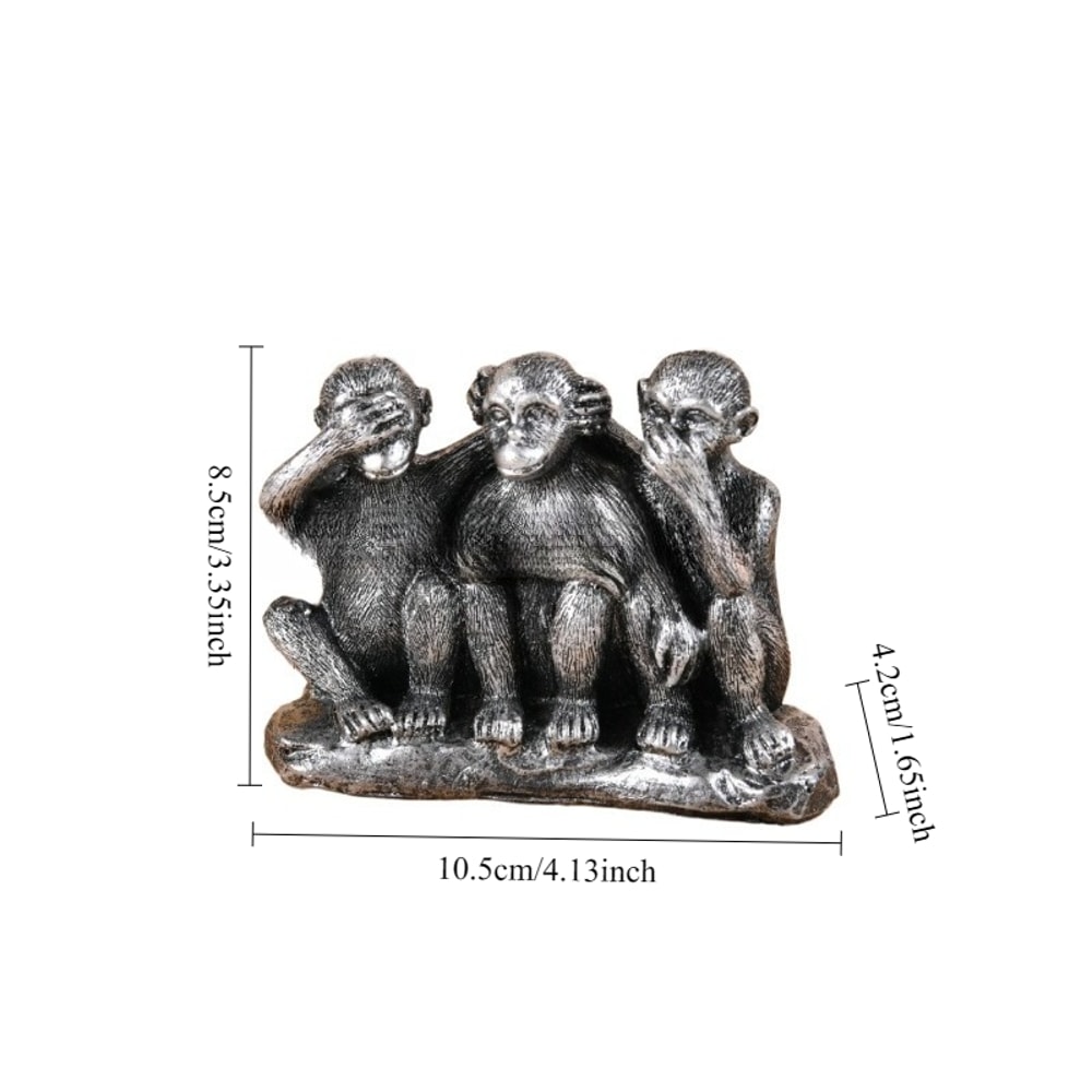 Home Decoration Items Creative Threenot Monkey Resin Craft Festival Birthday Gifts Decorative Items 5