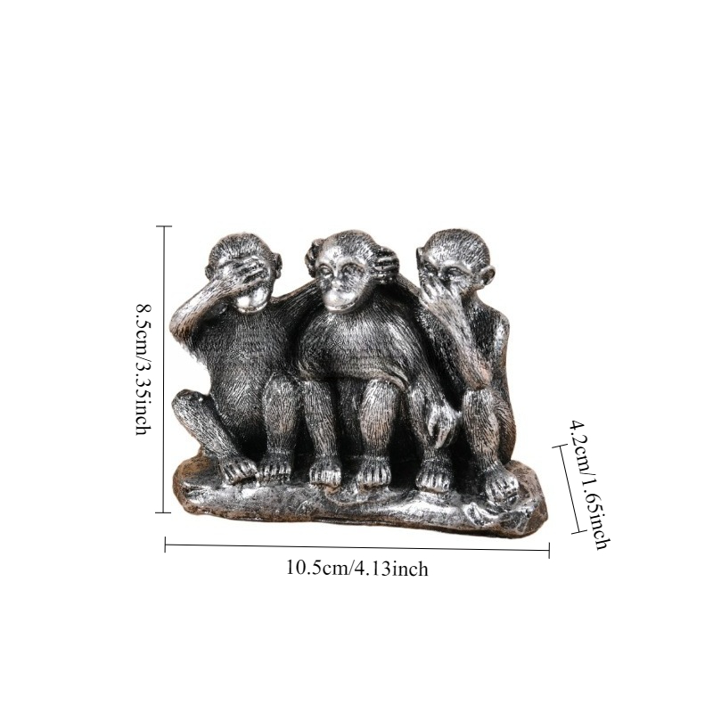 Home Decoration Items Creative Threenot Monkey Resin Craft Festival Birthday Gifts Decorative Items 5