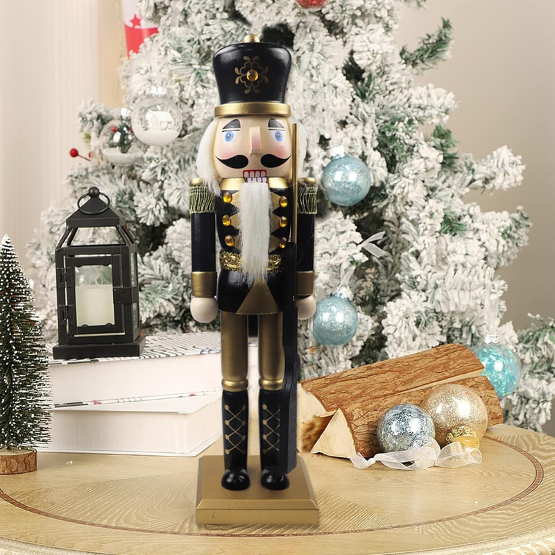 Nutcracker Ornament Gift for Home, Outdoor Sculpture Figurines, Garden Room Decor and Bedroom Decoration Items