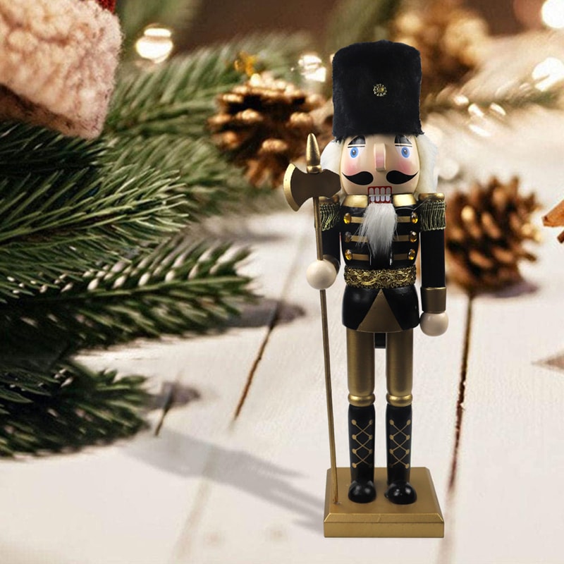 Nutcracker Ornament Gift for Home, Outdoor Sculpture Figurines, Garden Room Decor and Bedroom Decoration Items
