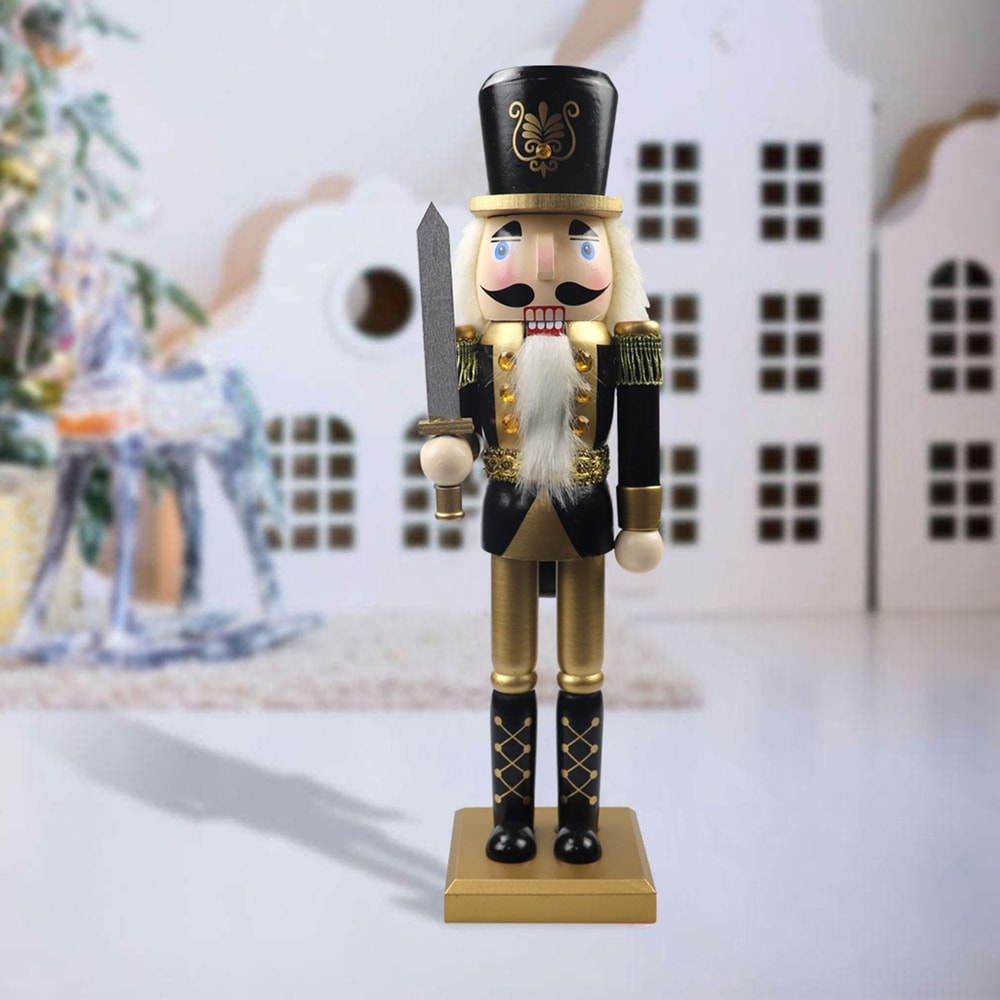 Nutcracker Ornament Gift for Home, Outdoor Sculpture Figurines, Garden Room Decor and Bedroom Decoration Items