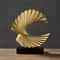 Sculpture Art Modern Resin Golden Statue for Living Room, Office Desk, Home Decor Accessories