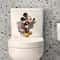 Cute Mickey Mouse Bathroom Wall Sticker, Themed Fun Toilet Sticker for Windows, Porches, Mirrors