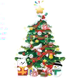 new year shop christmas decorations pvc door christmas tree wall decals christmas stickers wall stickers window decals