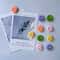 Plastic Round Decorative Magnets for Kitchens, Round Face Christmas Magnets for Fridges