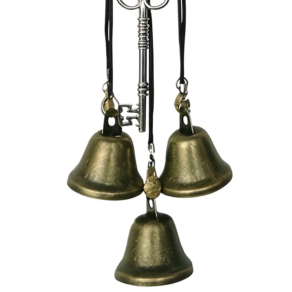 Witch Bells for Door, Vintage Wind Chimes Ornament for Balcony, Garden for Halloween Christmas