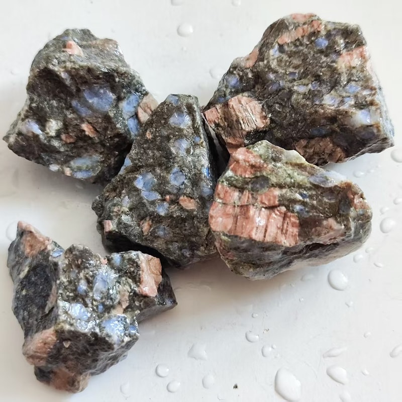 Stone Reiki Specimen, Glaucophane Blue Natural, Stone for Meditation, Unprocessed Research Stone Home Decor