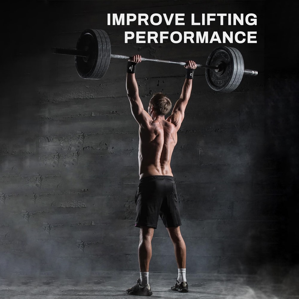 Wraps, Bench Press Bar Grip Assist Pads, Dumbbell Hand Straps for Weightlifting & Gym Sports