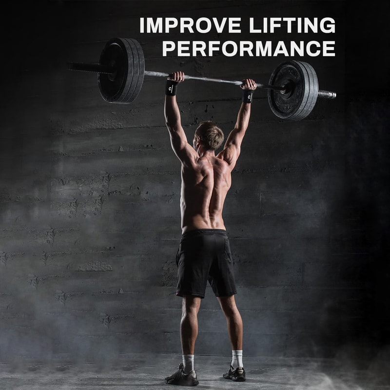 Wraps, Bench Press Bar Grip Assist Pads, Dumbbell Hand Straps for Weightlifting & Gym Sports