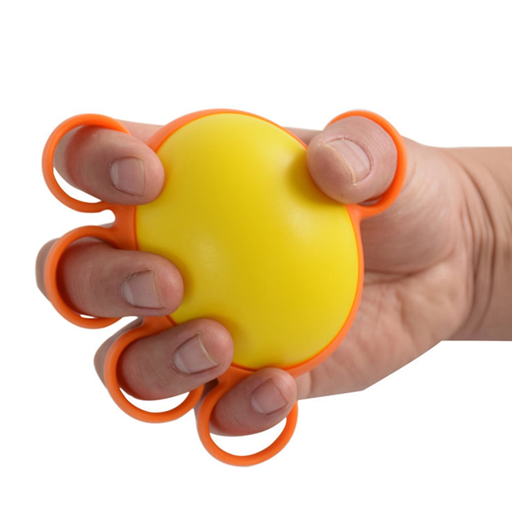 Finger Exercise Hand Therapy Ball, Grip Strength Trainer for Rehabilitation and Stress Relief