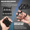 Adjustable Hand Grip Strengthener Set, Finger Exerciser & Stress Ball for Forearm Workout, Wrist Support