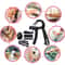 Adjustable Hand Grip Strengthener Set, Finger Exerciser & Stress Ball for Forearm Workout, Wrist Support