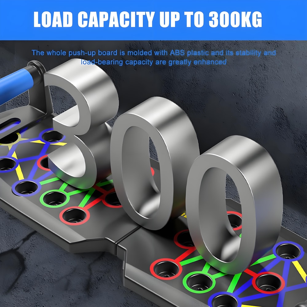 Home Gym Fitness Tool, Foldable Push Up Board, Professional Strength Training with Ergonomic Handles for Men & Women