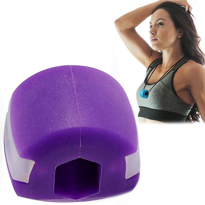 Jawline Simulator, Silica Gel Face Fitness Ball, Reduce Double Chin with Gym Fitness Training