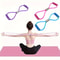 Elastic Exercise Bands with Figure & Foot Pedal for Body Stretching, Yoga, and Gym Workouts