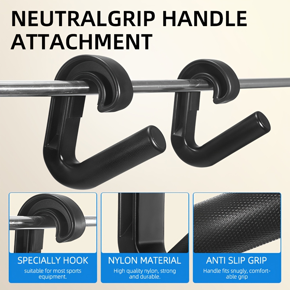 Multi-Functional Hook Handles, High Strength Nylon Grips with Non-Slip Design for Pull Down Machines