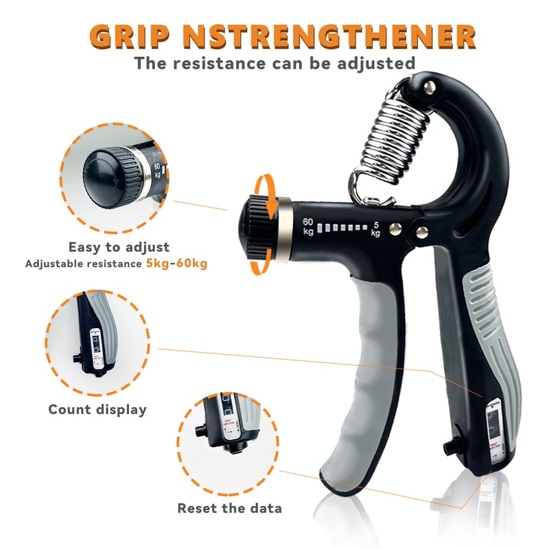 Hand Grip Strengthener For Gym Rehab Adjustable Grip Strength Trainer Forearm Trainer 2