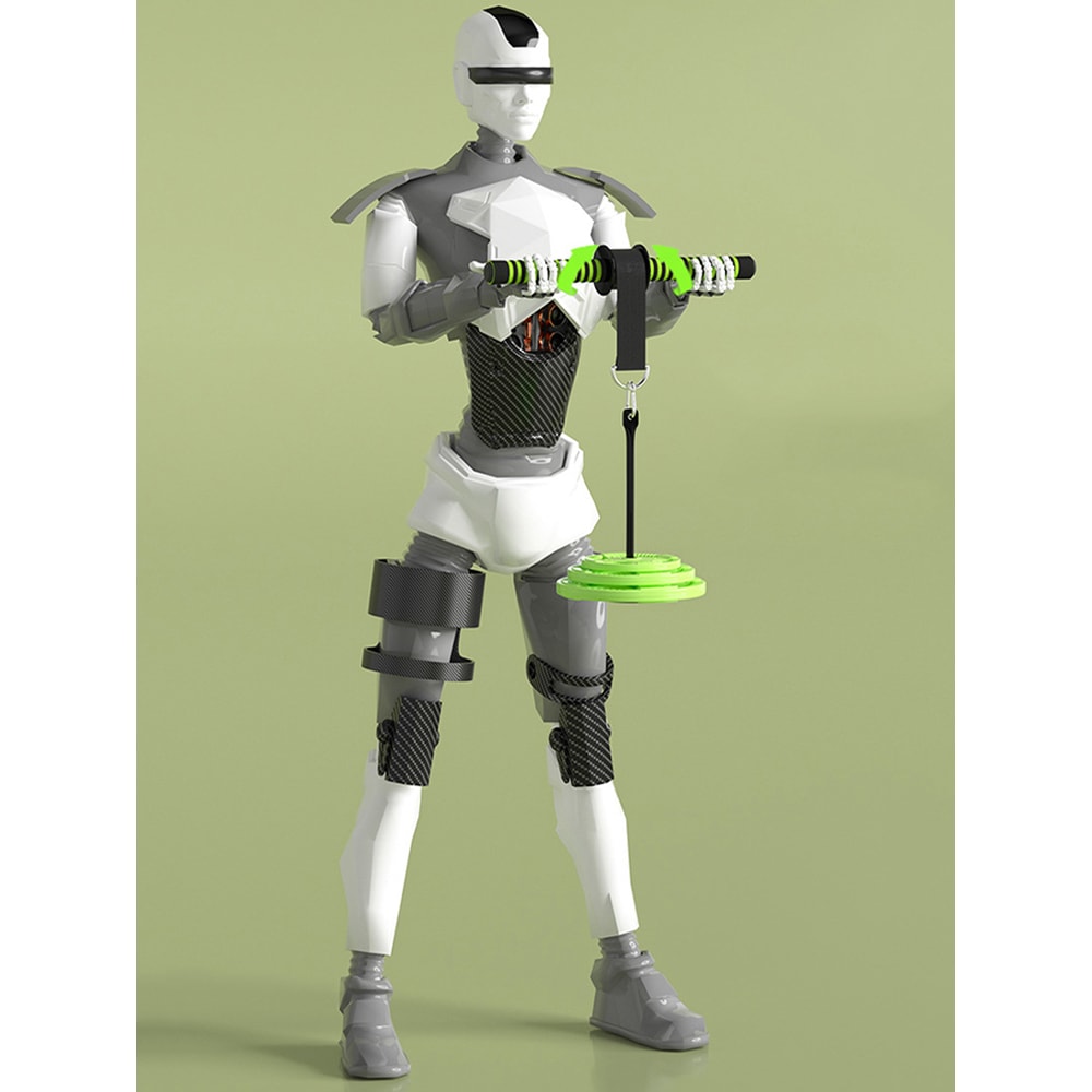 Unisex Wrist Roller Exerciser Forearm Strength Workout Bar Thickened Sponge Grip For Fitness 5